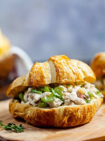 Mayo-Free Chicken Salad Sandwiches with Lemon and Herbs