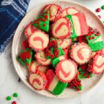 a plate of sugar cookies.