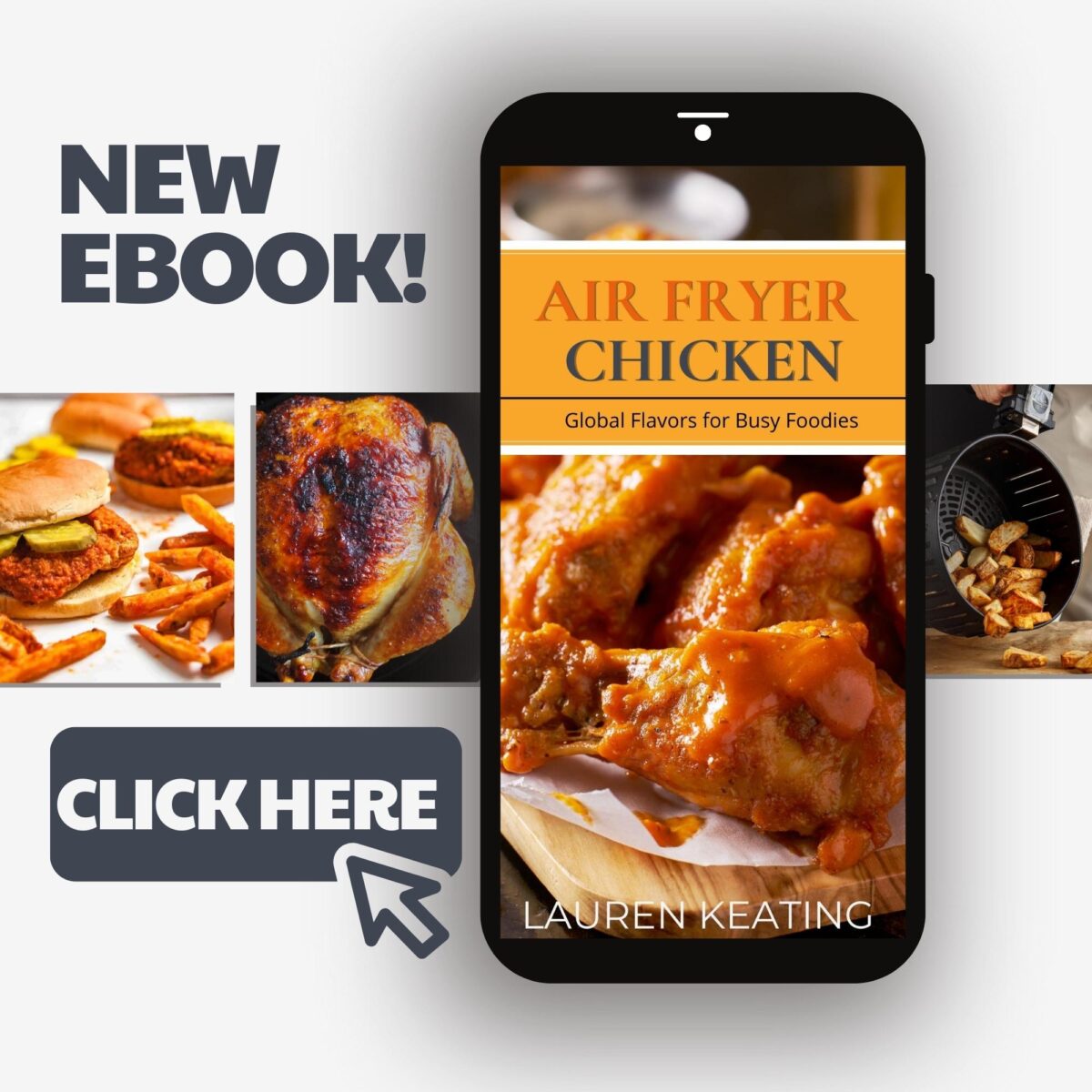 Air fryer chicken ebook on sale now!