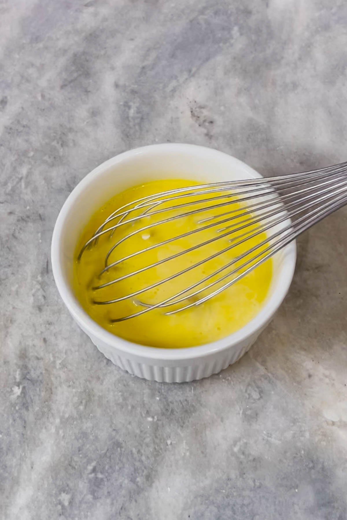 Whisking eggs. 