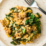Creamy Tuscan Orzo with Sausage